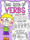 Little Book of Verbs - Half Page Printable Worksheet Booklet