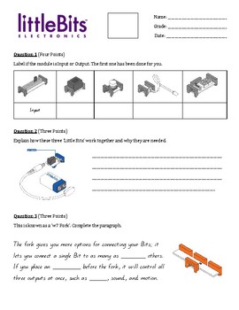 Preview of Little Bits Test