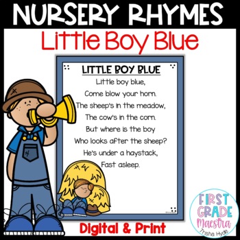 Preview of Little Boy Blue Nursery Rhyme
