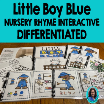 Preview of Little Boy Blue Nursery Rhyme Interactive Differentiated Circle Song