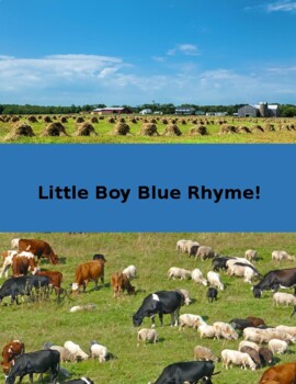 Preview of Little Boy Blue Rhyme!