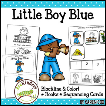 Preview of Little Boy Blue Rhyme: Books & Sequencing Cards