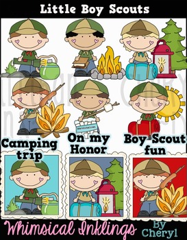 Boy Scouts Clip Art Set