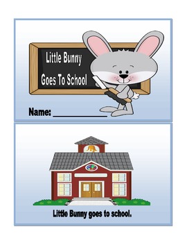 Preview of Little Bunny Goes To School & Little Bunny Number Book (2 Mini books)