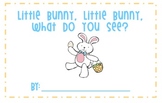 Little Bunny, Little Bunny, What Do You See?  Emergent Reader