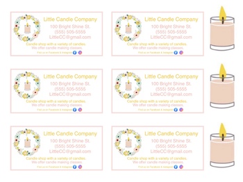 Preview of Little Candle Company Dramatic Play Business Cards