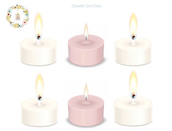 Preview of Little Candle Company Dramatic Play Candle Cut Outs 2