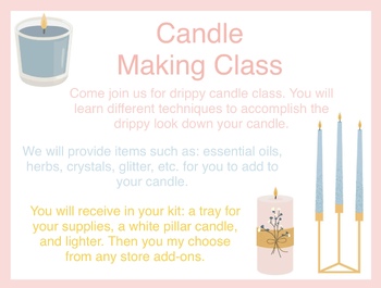 Preview of Little Candle Company Dramatic Play Candle Making Class 