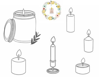 Preview of Little Candle Company Dramatic Play Coloring Sheet 1