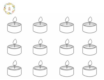 Preview of Little Candle Company Dramatic Play Coloring Sheet 2