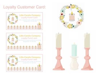 Preview of Little Candle Company Dramatic Play Loyalty Cards