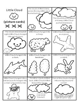 Little Cloud By Eric Carle Sequencing Text Activity By Rick S Creations