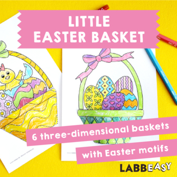 Preview of Little Easter Basket - 6 three-dimensional baskets with different Easter motifs