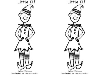 Preview of Little Elf Rhyming Book