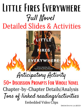 Preview of Little Fires Everywhere Full Novel Slides and Activities