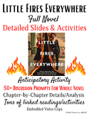 Little Fires Everywhere Full Novel Slides and Activities