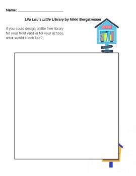 Preview of Little Free Library Graphic Organizer