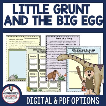 Preview of Little Grunt and the Big Egg by Tomie dePaola Activities in Digital and PDF