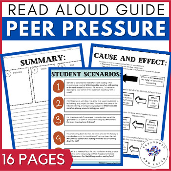 Preview of Cause and Effects of Peer Pressure Activity and Integrity Scenario Cards