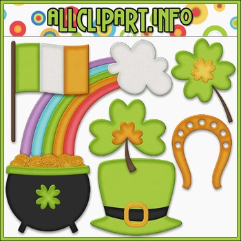 Preview of Little Irish Accents Clip Art & Digital Stamp Bundle