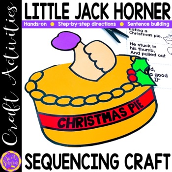 Preview of Nursery Rhyme Craft Little Jack Horner Craft Heggerty Nursery Rhymes Activities 