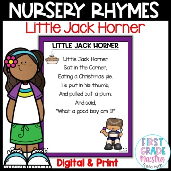 Preview of Little Jack Horner  Nursery Rhyme