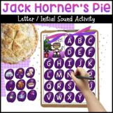 Little Jack Horner's ABC Pie for Letter Identification & I