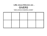 Little Jesus Followers are Givers (Chart  + Activity Ideas)