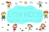 Little Kidos Dashed Line Font