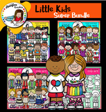 Little Kids Super Bundle clip art- color and B&W- 72 items!