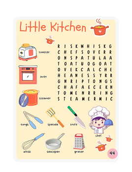 Preview of Little Kitchen - Word Search Puzzles