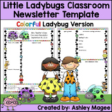Little Lady Bugs Editable Classroom Newsletter Template - 