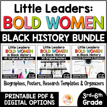 Preview of Little Leaders Bold Women in Black History: Black History Month Biographies