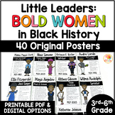 Little Leaders Bold Women in Black History Posters: Black 