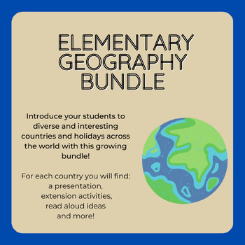Preview of Little Learners Travel Bundle Elementary Geography Lessons