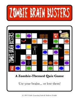 Preview of Little Learning Labs - Zombie Brain Busters - Board Game - Quiz Game