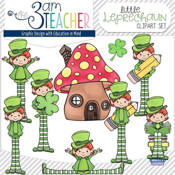 Preview of Little Leprechaun Clipart Set