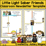 Little Light Saber Friends Newsletter Template - Editable!
