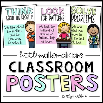 Preview of Little Mathematicians - Classroom Posters for Good Math Practices