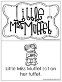 Little Miss Muffet Early Emergent Reader. Pre-K and Kinder