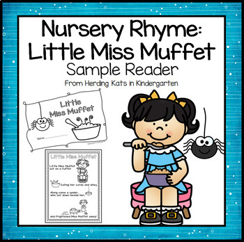 Preview of Little Miss Muffet Emergent Reader Nursery Rhyme
