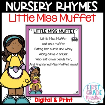 Preview of Little Miss Muffet Nursery Rhyme