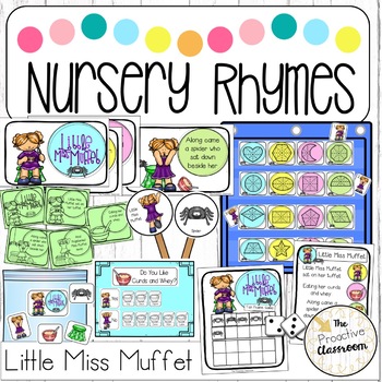 Little Miss Muffet Nursery Rhyme Mini Unit | Preschool Activity ...