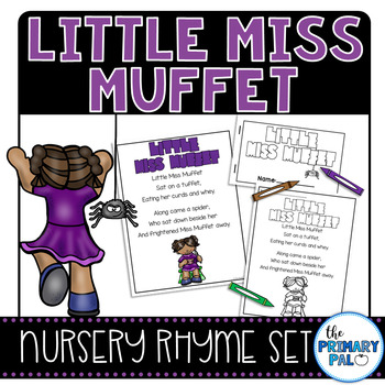 Little Miss Muffet Nursery Rhyme and Book Set by The Primary Pal