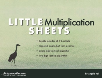 Preview of Little Multiplication Sheets Bundle