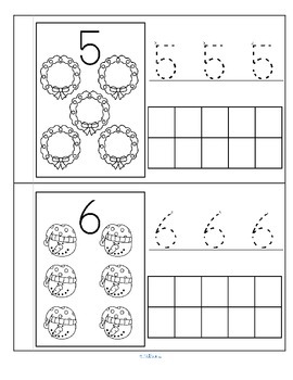 Christmas Number Book Counting Tracing and Stamping 0-10 by KidSparkz
