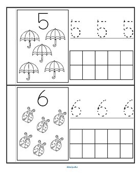 Counting and Number Recognition for SPRING 0-10 by KidSparkz | TpT