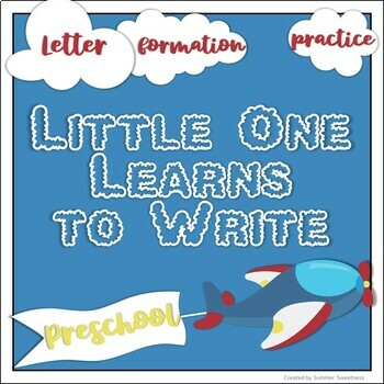 Preview of Little One Learns to Write    Plane
