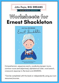 Preview of ERNEST SHACKLETON, Little People, Big Dreams – ERNEST SHACKLETON book
