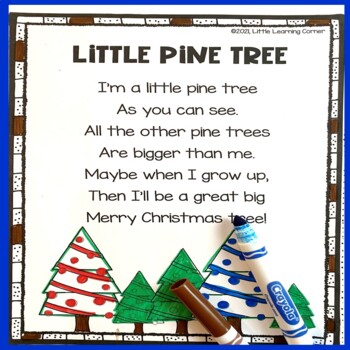 Preview of Little Pine Tree - Christmas Poem for Kids